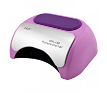 Купить - лампу для маникюра  Лампа LED/UV BEAUTY NAIL 18K CCFL LED 48W с ручкой для наращивания ногтей полимеризация гель-лаков Малиновая