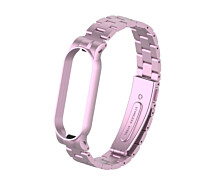Купить - аксессуар к смарт-чсасам  Ремешок Armorstandart Metal Band для Xiaomi Mi Band 5/Mi Band 6 Rose Gold (ARM56864)