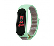 Купить - аксессуар к смарт-чсасам  Ремешок BeCover Nylon Style для Xiaomi Mi Smart Band 5 Green/Sand (705419)