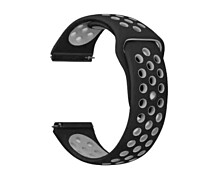 Купить - аксессуар к смарт-чсасам  Ремешок BeCover Nike Style для Samsung Galaxy Watch/Active/Active 2/Watch 3/Gear S2 Classic/Gear Sport Black-Grey (705693)