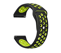 Купить - аксессуар к смарт-чсасам  Ремешок BeCover Nike Style для Samsung Galaxy Watch/Active/Active 2/Watch 3/Gear S2 Classic/Gear Sport Black-Yellow (705697)