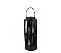 Купить - подсвечник  Подсвечник-фонарь с ручкой Flora LUCIE BLACK 35406