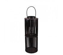 Купить - подсвечник  Подсвечник-фонарь с ручкой Flora LUCIE BLACK 35396