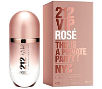 Купить - женскую парфюмерию  Парфюмированная вода для женщин Carolina Herrera 212 Vip Rose 50 мл .