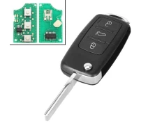 Купить - ключ зажигания  Ключ зажигания чип ID48 5K0837202AD 3 кнопки для Volkswagen Seat Skoda черный