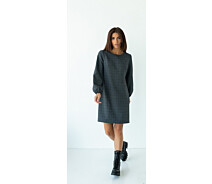 Купить - повседневное платье  Серое платье трапеция FashionYouWant L, серый 46-450032