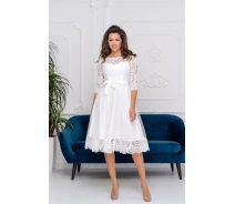 Купить - повседневное платье  Нарядное белое платье FirstWoman S, белый 46-406705