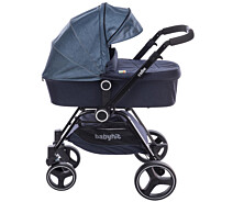 Купить - детскую коляску  Коляска BabyHit 2 в1 Cube Blue (14062)