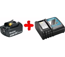 Купить - аккумулятор для инструмента  Аккумулятор Li-ion Makita BL1830B + быстрозарядное устройство Makita DC18RC (191A24-4)
