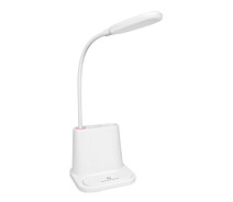 Купить - настольную лампу  Настольная сенсорная лампа multifunctional DESK LAMP с вентилятором и держателем для телефона Белая