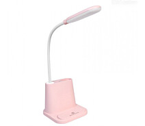 Купить - настольную лампу  Настольная сенсорная лампа multifunctional DESK LAMP с вентилятором и держателем для телефона Розовая