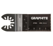 Купить - стойку для инструментов  Полотно GRAPHITE плоское к многофункц. инструменту, HSS по металлу, 34 мм (56H006-e)