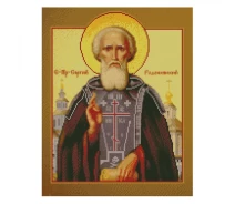 Купить - алмазную мозаику  Алмазная мозаика "Преподобный Сергей Радонежский" Strateg FA40052 40х50 см