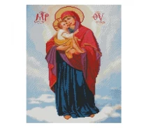 Купить - алмазную мозаику  Алмазная мозаика "Августовская Божья Матерь" Strateg FA40820 40х50 см