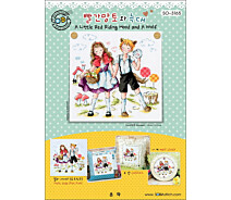 Купить - схему для вышивания  Схема для вышивки нитками крестиком Soda Stitch A Little Red Riding Hood and A Wolf//Маленькая красная шапочка и волк SODA S