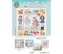 Купить - схему для вышивания  Схема для вышивки нитками крестиком Soda Stitch The Little Mermaid//Русалочка SODA Stitch