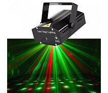 Купить - световой стробоскоп  Лазерный проектор Диско LASER HJ09 2in1 Laser Stage с триногой Чёрный
