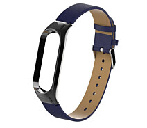 Купить - аксессуар к смарт-чсасам  Ремешок для фитнес браслета Steel-Leather design bracelet for Xiaomi Mi Band 3 Dark blue