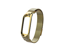 Купить - аксессуар к смарт-чсасам  Ремешок для фитнес браслета Xiaomi Mi Band 3 и 4 Milanese design Gold