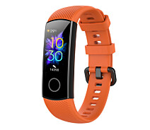 Купить - аксессуар к смарт-чсасам  Ремешок для фитнес-браслета Honor Band 4 и 5 оранжевый (07.04.01.OR)