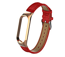 Купить - аксессуар к смарт-чсасам  Ремешок для фитнес браслета Steel-Leather design bracelet for Xiaomi Mi Band 3 Red