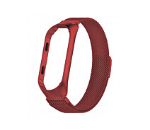 Купить - аксессуар к смарт-чсасам  Ремешок для фитнес браслета Xiaomi Mi Band 5 и 6 Milanese design bracelet, Red