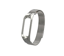 Купить - аксессуар к смарт-чсасам  Ремешок для фитнес браслета Xiaomi Mi Band 5 и 6, Milanese design bracelet, Silver