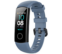 Купить - аксессуар к смарт-чсасам  Ремешок для фитнес-браслета Honor Band 4 и 5 Gray blue
