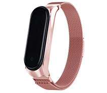 Купить - аксессуар к смарт-чсасам  Ремешок для фитнес браслета Xiaomi Mi Band 5 и 6 Milanese design bracelet, Pink