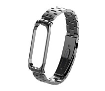 Купить - аксессуар к смарт-чсасам  Ремешок для фитнес браслета Xiaomi Mi Band 3 и 4 Bead design Black