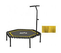 Купить - батут  Батут для фитнеса Just Fun Fitness 135 см желтый, батут с ручкой без сетки