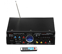 Купить - атоусилитель  Усилитель звука AV-339BT + караоке и 2 микрофона с Bluetooth