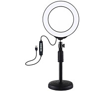 Купить - набор блогера  Набор блогера Puluz Ring USB LED lamp PKT3047B 6.2" + table mount (PKT3047B)