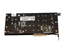 Купить - контроллер для компьютера  Плата расширения Frime (ECF-PCIEtoSSD011) PCI-E-4хM.2, PLX8724