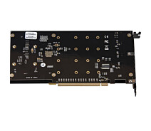 Купить - контроллер для компьютера  Плата расширения Frime (ECF-PCIEtoSSD013) PCI-E-4хM2, PLX8747