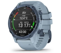 Купить - смарт-часы  Смарт-часы Garmin Descent Mk2S Mineral Blue with Sea Foam Silicone Band (010-02403-07)