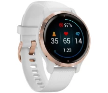 Купить - смарт-часы  Смарт-часы Garmin Venu 2S Rose Gold Bezel with White Case and Silicone Band (010-02429-13)