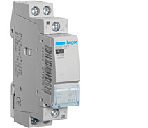 Купить - контактор  Контактор модульный стандартный Hager ESC227 25A катушка 1НО+1НЗ 230В (3399)