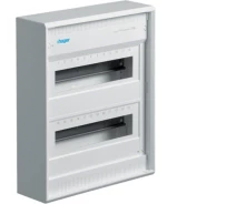 Купить - распределительный щит и шкаф  Щит распределительный электрический навесной на 24(28) модулей Hager Volta VA24CN без дверей для внешней установки (3259)