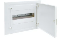 Купить - распределительный щит и шкаф  Щиток 12 модульный встраиваемый с белой дверцей Hager Golf VF112PD щит пластиковый распределительный для внутреннего монтажа (3211)