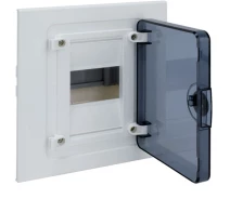 Купить - распределительный щит и шкаф  Щиток 4 модульный встраиваемый с прозрачной дверцей Hager Golf VF104TD щит пластиковый распределительный для внутреннего монтажа (3220)