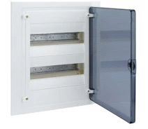 Купить - распределительный щит и шкаф  Щиток 24 модульный встраиваемый с прозрачной дверцей Hager Golf VF212TD щит пластиковый распределительный для внутреннего монтажа (3223)