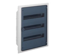 Купить - распределительный щит и шкаф  Щиток 54 модульный встраиваемый с прозрачной дверцей Hager Golf VF318TD щит пластиковый распределительный для внутреннего монтажа (3228)