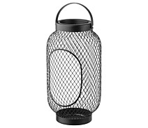 Купить - подсвечник  Фонарь для формовой свечи, черный, TOPPIG IKEA