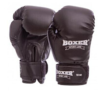 Купить -  Перчатки боксерские BOXER Элит 2022 14 унций черный