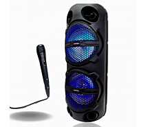 Купить - портативную колонку  Портативная колонка Bluetooth KIMISO QS 223 7961 с микрофоном подсветкой черный