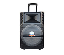 Купить - портативную колонку  Колонка Big PK-1211 bluetooth + микрофон (360х280х560) USB/MO3/FM/TWS Черный (121111)