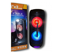 Купить - портативную колонку  Колонка Big LT-2806 bluetooth + микрофон (289х281х704) XBT USB/MP3/FM/BT/TWS black (280609)