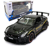 Купить - машинку, модель техники  Игрушечная машинка металлическая Nissan GT-R «АвтоЕксперт» Ниссан ГТ-Р черный звук свет 15*4*7 см (700701)