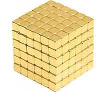 Купить - игрушку-антистресс  Магнитная игрушка Неокуб головоломка NBZ Neocube 216 кубиков 5 мм в боксе Золотая